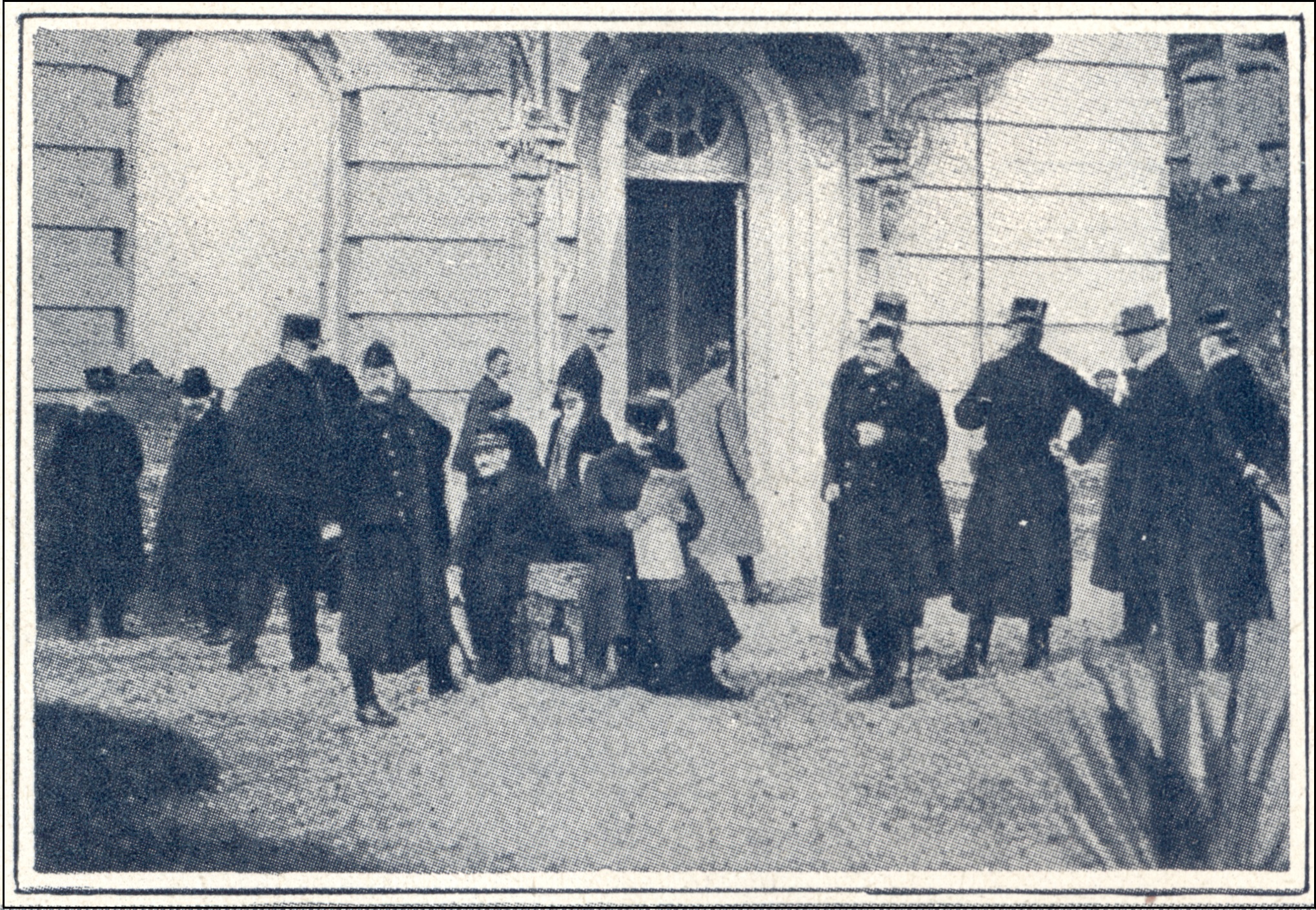 Aankomst van de regeringsleden in Sainte-Adresse op 14 oktober 1914