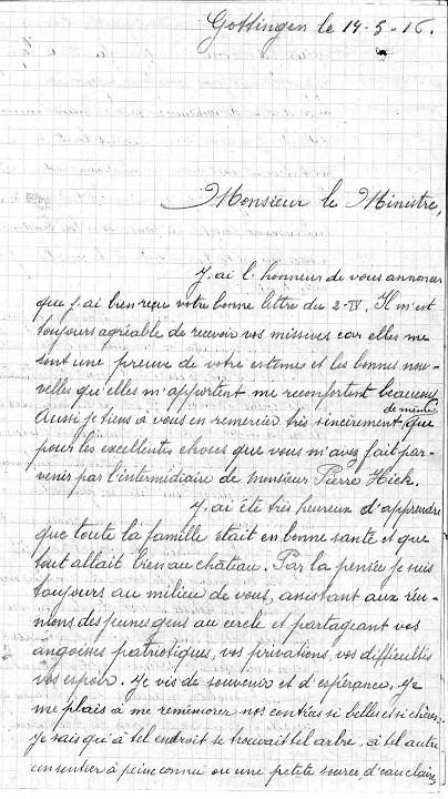 Brief van krijgsgevangene Gabriël Delvaux