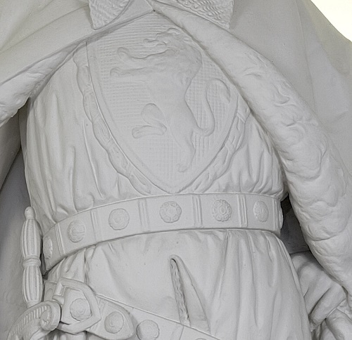 Details of Thierry of Alsaces baldric and robe